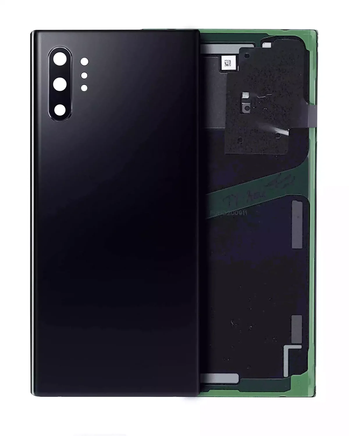 Samsung Galaxy Note 10 Plus 5G Arka Kapak Camı Kamera Lensli (Servis Paketi) (Aura Siyah) - Görsel 4