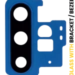 Samsung Galaxy Note 10 Plus / 5G (Aura Blue) için Braket / Çerçeve ile Arka Kamera Lensi Uyumlu