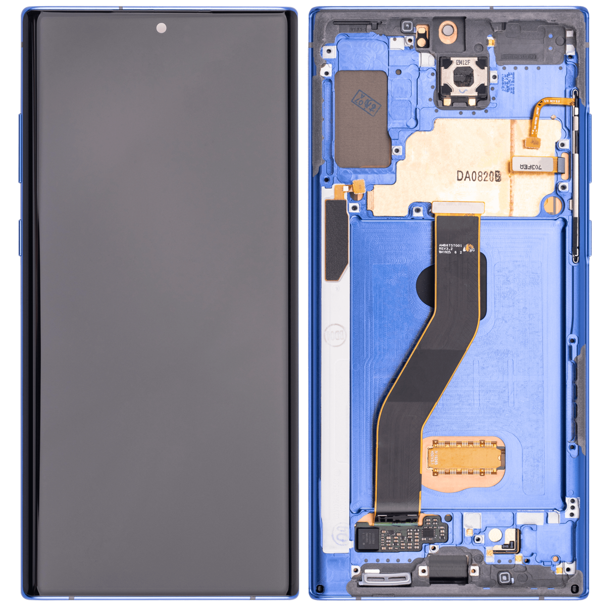 Samsung Galaxy Note 10 Plus 5G İçin Çerçeveli ekran oled Ekranı (Aftermarket Plus) (Mavi) - Görsel 2