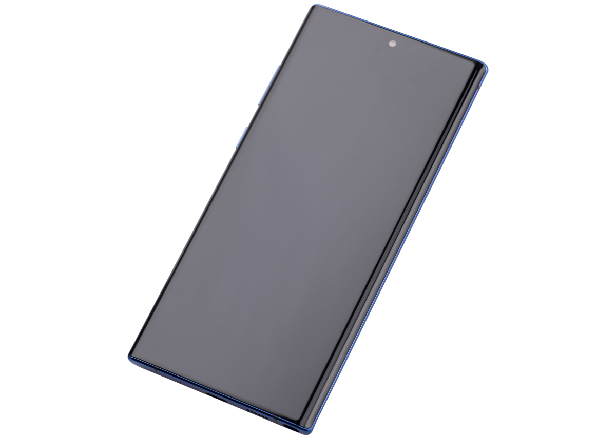 Samsung Galaxy Note 10 Plus 5G İçin Çerçeveli ekran oled Ekranı (Aftermarket Plus) (Mavi) - Görsel 5