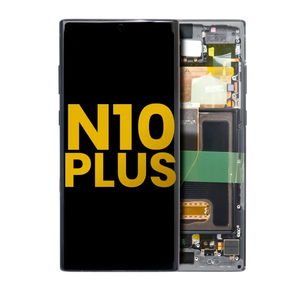 Samsung Galaxy Note 10 Plus / 5G Orijinal (Aura Siyah) İçin Çerçeveli ekran Orijinal Ekranı Uyumlu