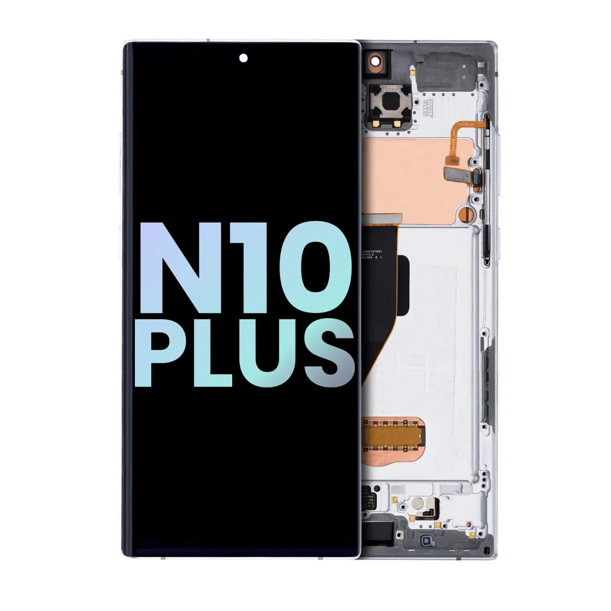 Samsung Galaxy Note 10 Plus / 5G (Service Pack) (Aura Beyaz) İçin Çerçeveli ekran Orijinal Ekranı Uyumlu - Görsel 3