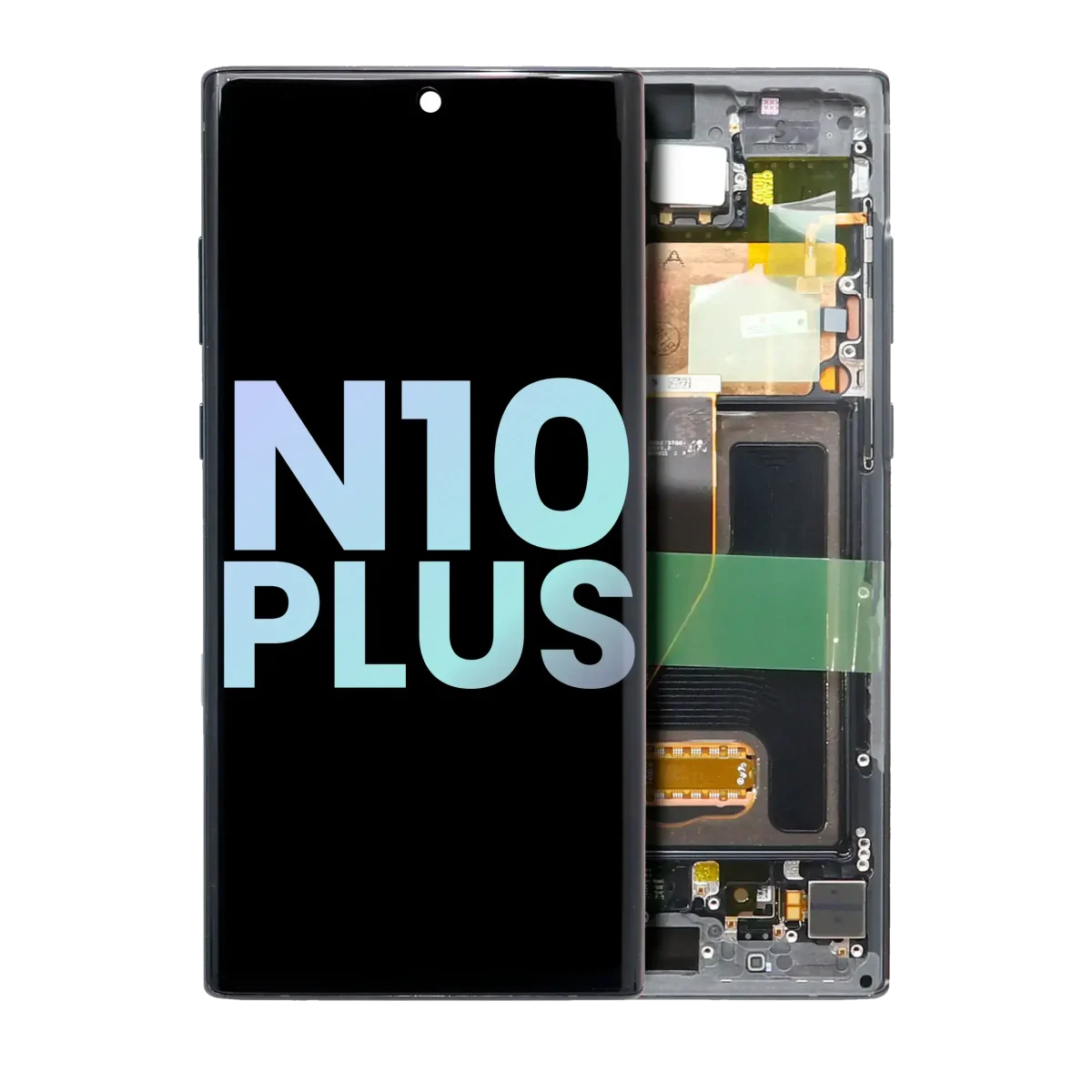 Samsung Galaxy Note 10 Plus / 5G (Service Pack) (Aura Black) İçin Çerçeveli ekran Orijinal Ekranı Uyumlu - Görsel 6