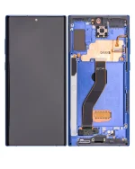 Samsung Galaxy Note 10 Plus / 5G (Service Pack) (Aura Blue) İçin Çerçeveli ekran Orijinal Ekranı Uyumlu - Görsel 2