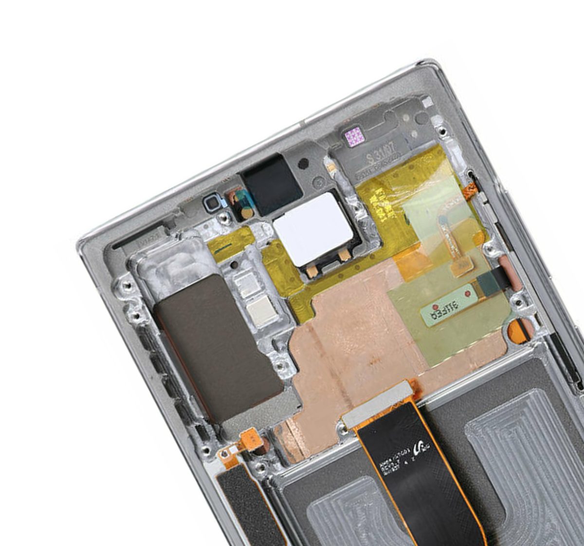 Samsung Galaxy Note 10 Plus / 5G (Service Pack) (Aura Glow / Silver) İçin Çerçeveli ekran Orijinal Ekranı - Görsel 4