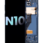 Samsung Galaxy Note 10 (Service Pack) (Aura Glow / Silver) İçin Çerçeveli ekran Orijinal Ekranı