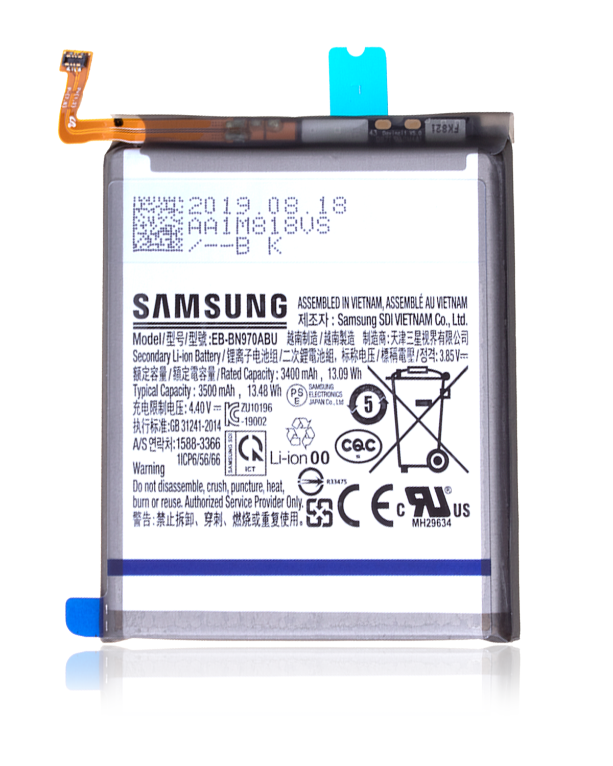 Samsung Galaxy Note 10 (Servis Paketi) İle Uyumlu Batarya Pil Batarya Pil - Görsel 2