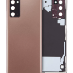Samsung Galaxy Note 20 5G Arka Kapak Camı Kamera Lensli  (Mystic Bronze)
