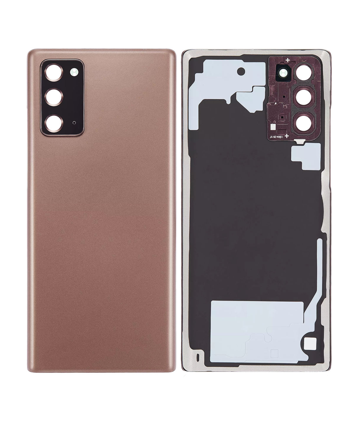 Samsung Galaxy Note 20 5G Arka Kapak Camı Kamera Lensli  (Mystic Bronze) - Görsel 6