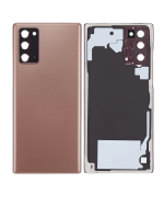 Samsung Galaxy Note 20 5G Arka Kapak Camı Kamera Lensli  (Mystic Bronze) - Görsel 6