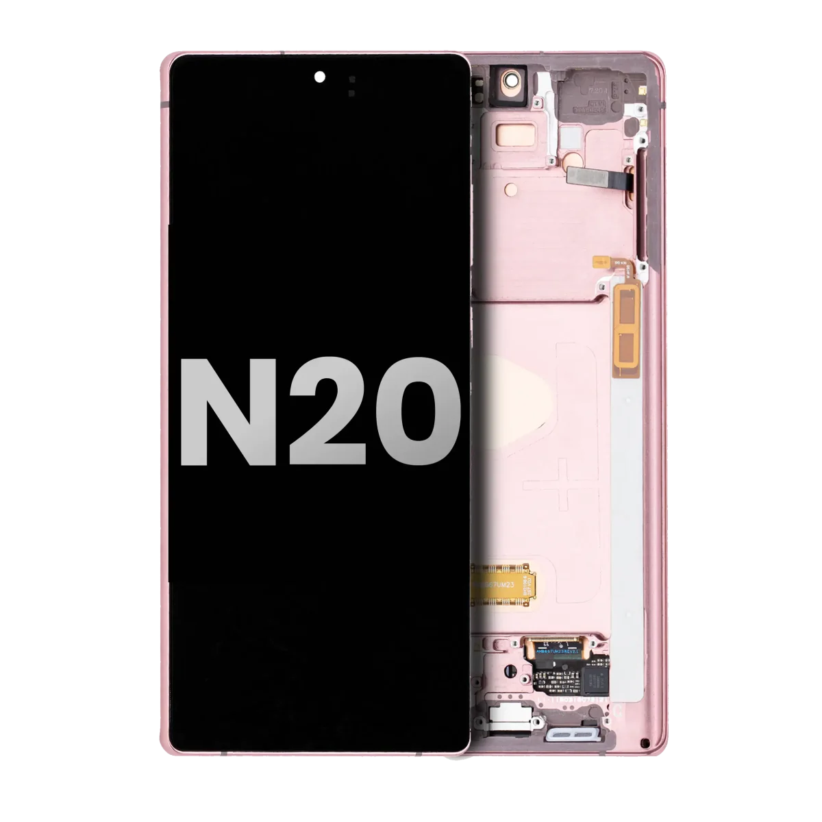 Samsung Galaxy Note 20 5G İle Uyumlu Çerçeveli ekran Orijinal Ekranı (Mystic Bronze) - Görsel 2