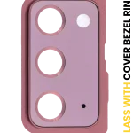 Samsung Galaxy Note 20 5G (Mystic Bronze) İçin Kapaklı Arka Kamera Lensi Çerçeveli Halkalı