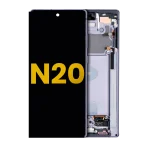 Samsung Galaxy Note 20 5G Orijinal (Gizemli Gri) İçin Çerçeveli ekran Orijinal Ekranı