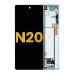 Samsung Galaxy Note 20 5G Orijinal (Gizemli Yeşil) İçin Çerçeveli ekran Orijinal Ekranı