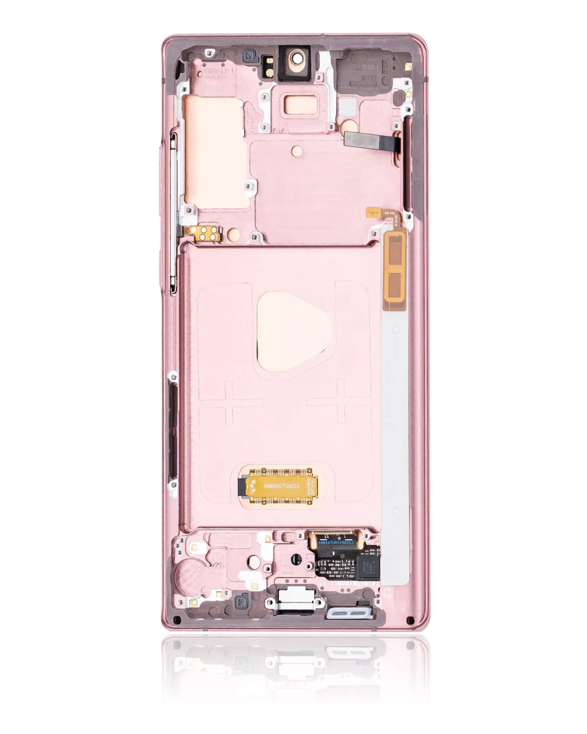 Samsung Galaxy Note 20 5G (Service Pack) (Mystic Bronze) İçin Çerçeveli ekran Orijinal Ekranı Uyumlu - Görsel 3