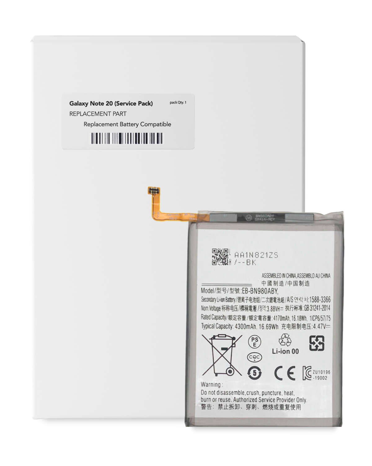 Samsung Galaxy Note 20 (Servis Paketi) İle Uyumlu Batarya Pil Batarya Pil