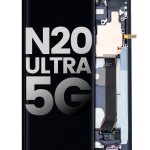 Samsung Galaxy Note 20 Ultra 5G İle Uyumlu Çerçeveli ekran Orijinal Ekranı (Gizemli Siyah)