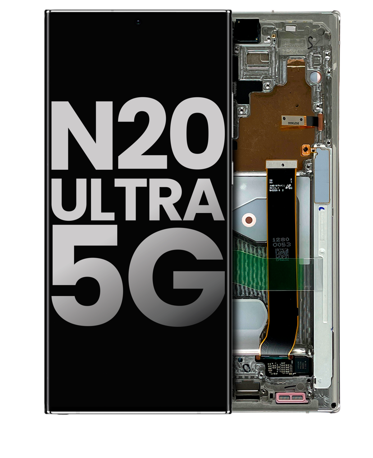 Samsung Galaxy Note 20 Ultra 5G İle Uyumlu Çerçeveli ekran Orijinal Ekranı (Kullanılmış OEM Çekme: Sınıf A) (Gizemli Beyaz) - Görsel 3