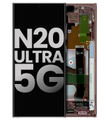 Samsung Galaxy Note 20 Ultra 5G İle Uyumlu Çerçeveli ekran Orijinal Ekranı (Kullanılmış OEM Çekme: Sınıf A) (Mystic Bronze) - Görsel 3