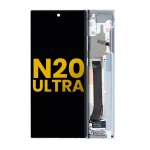 Samsung Galaxy Note 20 Ultra 5G Orijinal (Gizemli Beyaz) İçin Çerçeveli ekran Orijinal Ekranı