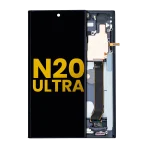 Samsung Galaxy Note 20 Ultra 5G Orijinal (Mystic Black) İçin Çerçeveli ekran Orijinal Ekranı