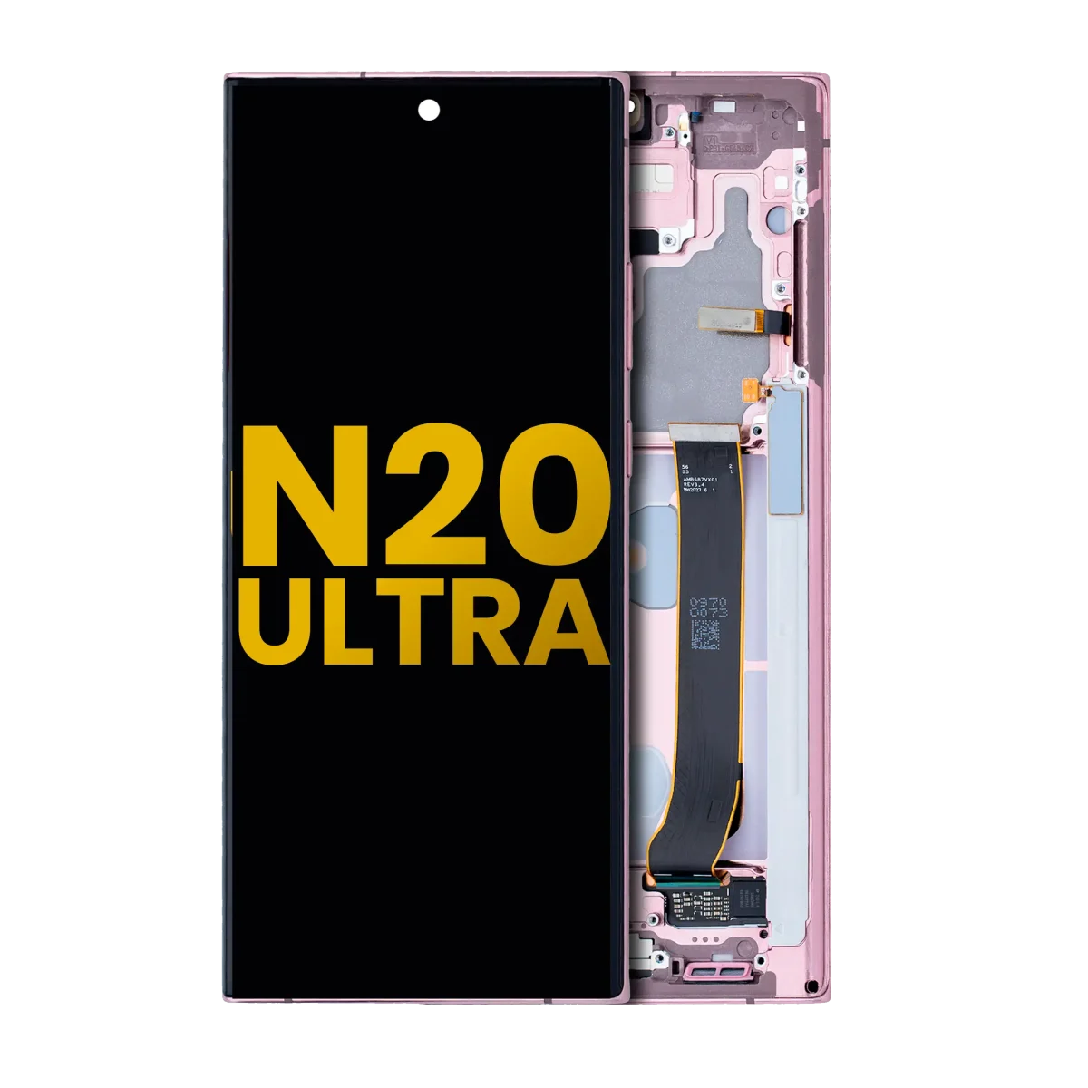 Samsung Galaxy Note 20 Ultra 5G Orijinal (Mystic Bronze) İçin Çerçeveli ekran Orijinal Ekranı