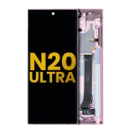 Samsung Galaxy Note 20 Ultra 5G Orijinal (Mystic Bronze) İçin Çerçeveli ekran Orijinal Ekranı