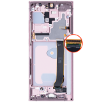 Samsung Galaxy Note 20 Ultra 5G Uyumlu Çerçeveli ekran OLED Ekranı (Aftermarket Plus) (Mystic Bronze) - Görsel 4