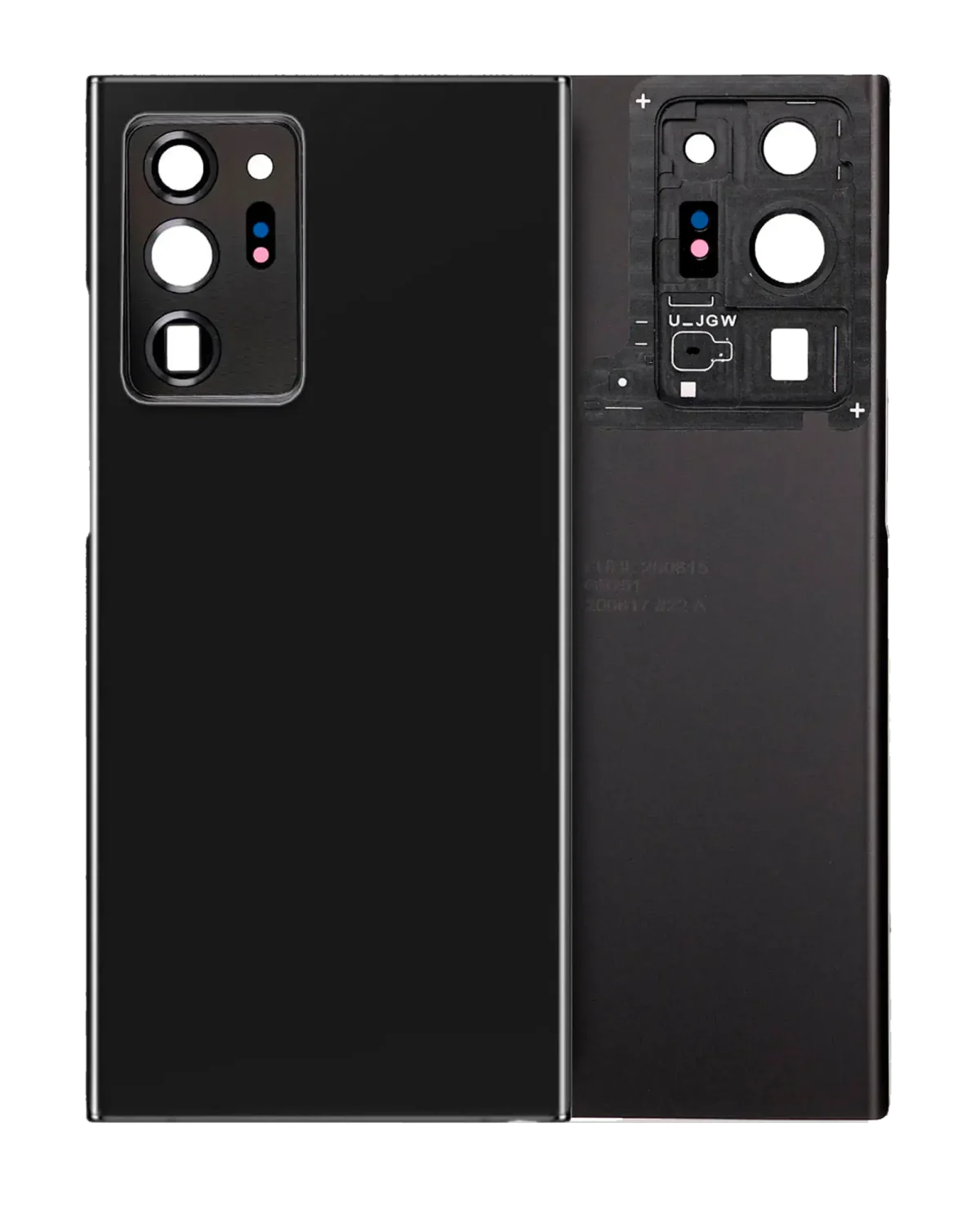 Samsung Galaxy Note 20 Ultra Arka Kapak Camı Kamera Lensli (Mystic Black)