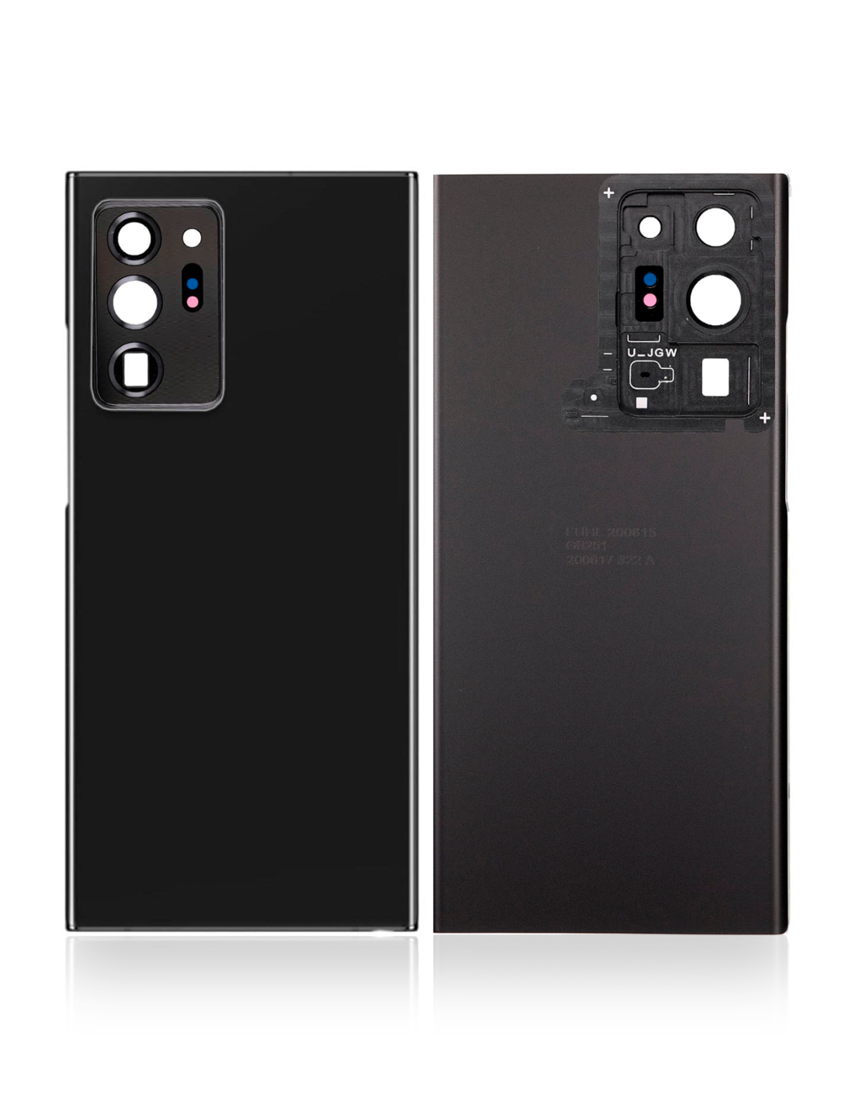 Samsung Galaxy Note 20 Ultra Arka Kapak Camı Kamera Lensli (Mystic Black) - Görsel 4