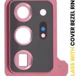 Samsung Galaxy Note 20 Ultra (Mystic Bronze) Kapaklı Arka Kamera Lensi Çerçeveli Halkalı