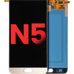 Samsung Galaxy Note 5 Çerçevesiz ekran Orijinal Ekranı S (Aftermarket Plus) (Altın Platin)