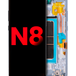 Samsung Galaxy Note 8 (Aftermarket Plus) (Orkide Grisi) İçin Çerçeveli ekran Orijinal Ekranı