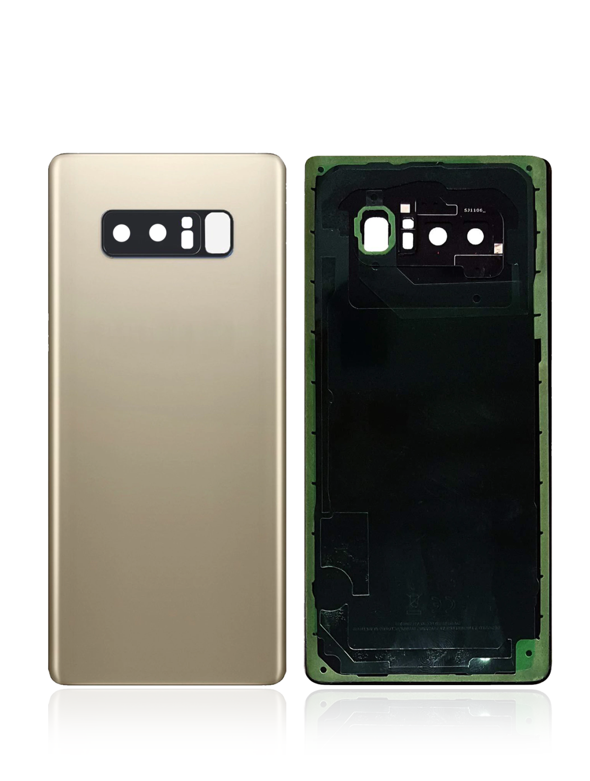 Samsung Galaxy Note 8 Arka Kapak Camı Kamera Lensli (Akçaağaç Altını) - Görsel 4