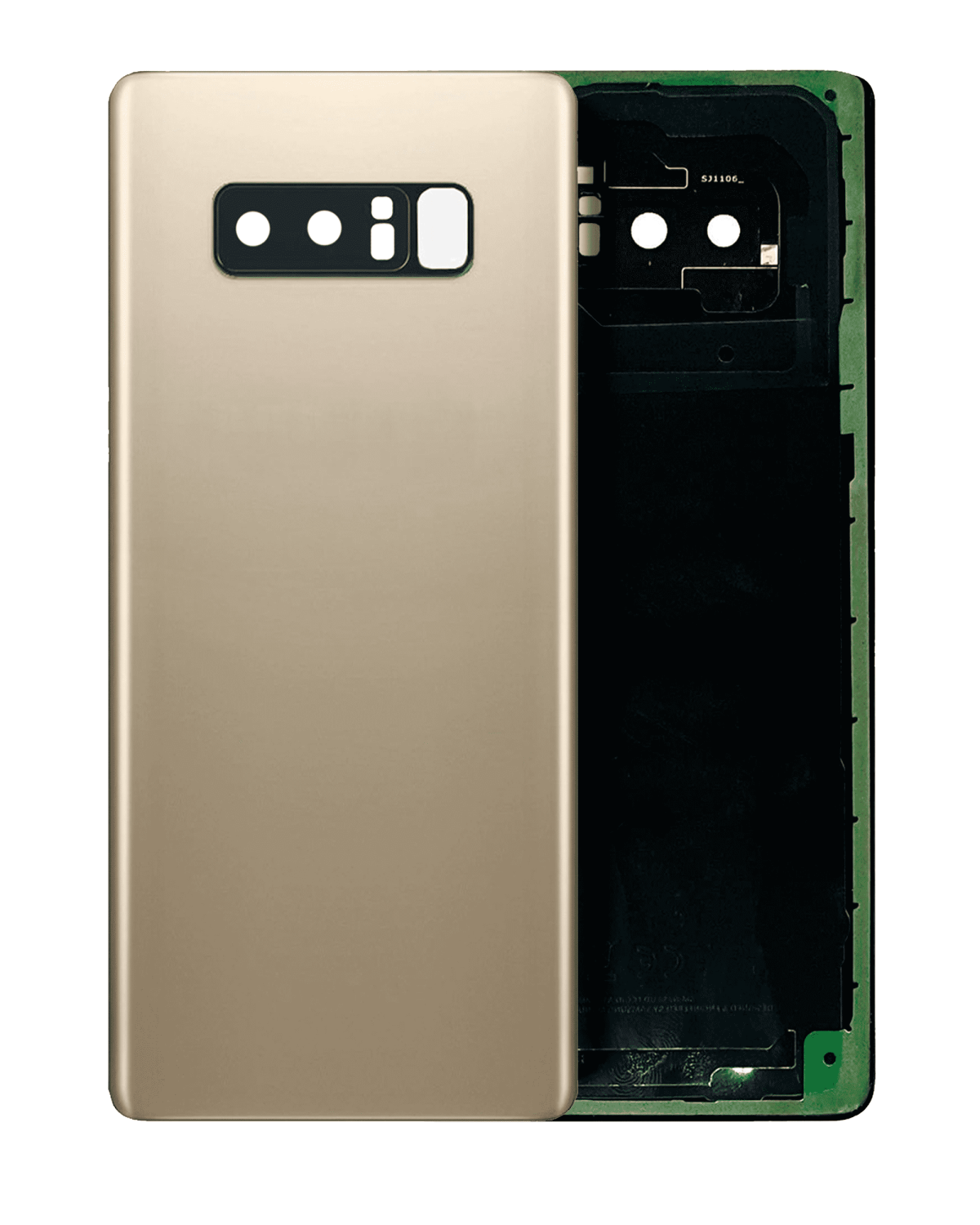 Samsung Galaxy Note 8 Arka Kapak Camı Kamera Lensli (Akçaağaç Altını) - Görsel 5