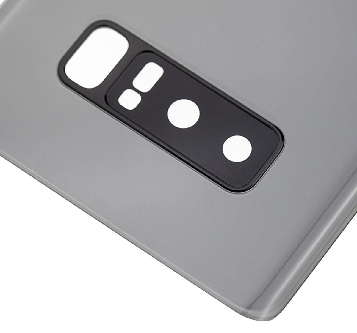 Samsung Galaxy Note 8 Arka Kapak Camı Kamera Lensli (Gümüş) - Görsel 2