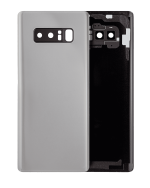 Samsung Galaxy Note 8 Arka Kapak Camı Kamera Lensli (Gümüş)