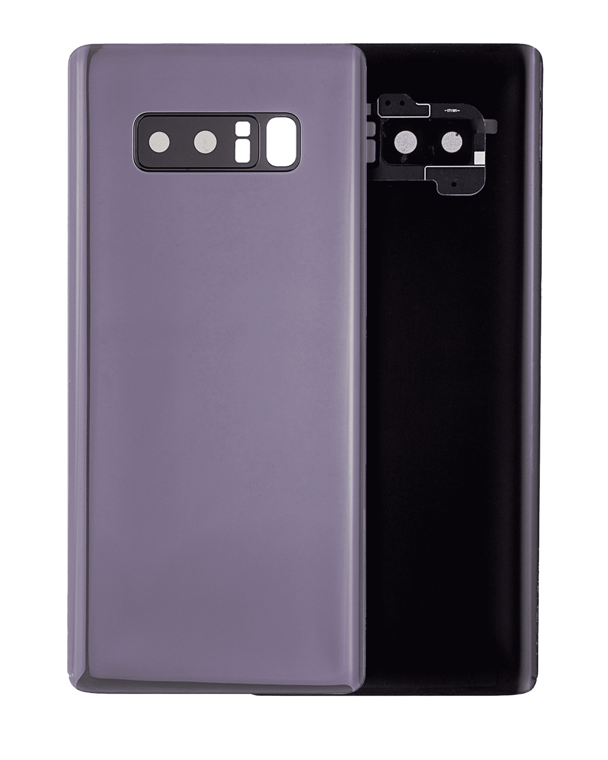 Samsung Galaxy Note 8 Arka Kapak Camı Kamera Lensli (Orkide Grisi)