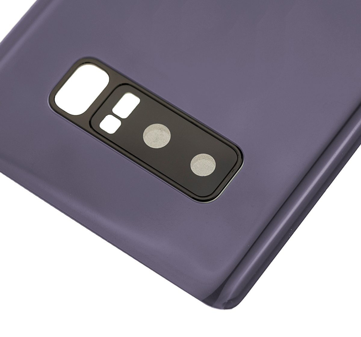 Samsung Galaxy Note 8 Arka Kapak Camı Kamera Lensli (Orkide Grisi) - Görsel 4