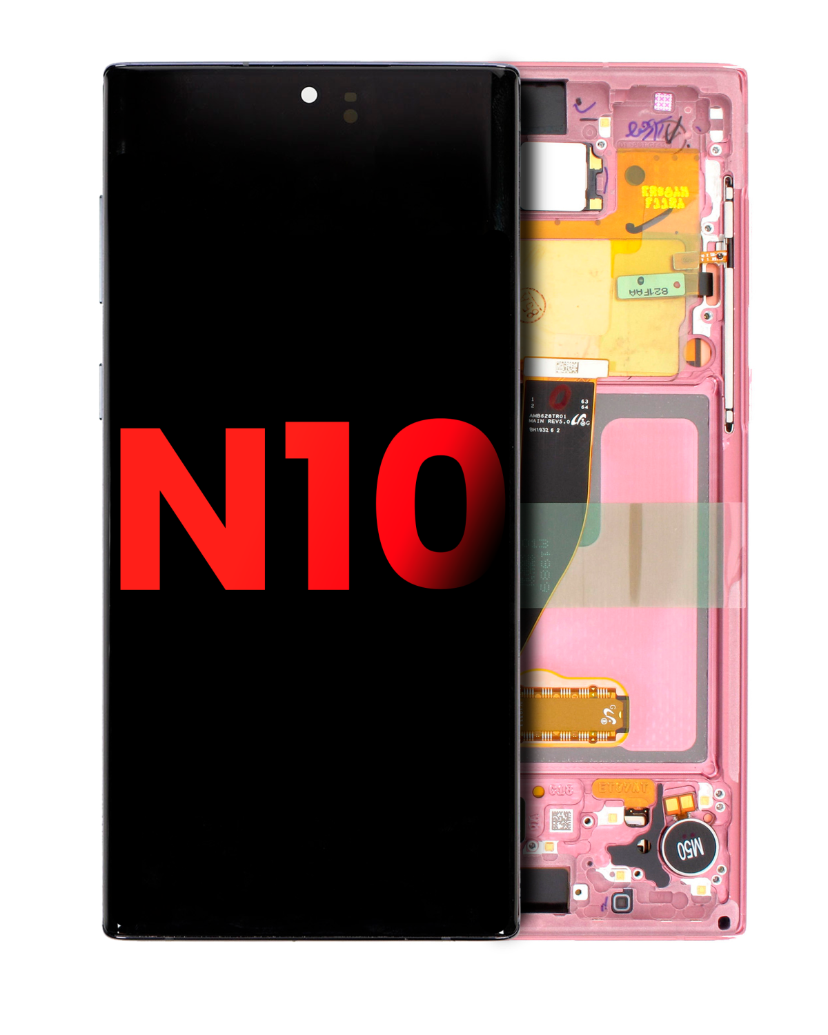 Samsung Galaxy Note 8 İle Uyumlu Çerçeveli ekran OLED Ekranı (Aftermarket Plus) (Aura Pembe) İçin Çerçeveli ekran Orijinal Ekranı