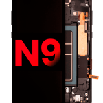 Samsung Galaxy Note 8 İle Uyumlu Çerçeveli ekran OLED Ekranı (Aftermarket Plus) (Gece ​​Yarısı Siyahı) İçin Çerçeveli ekran Orijinal Ekranı