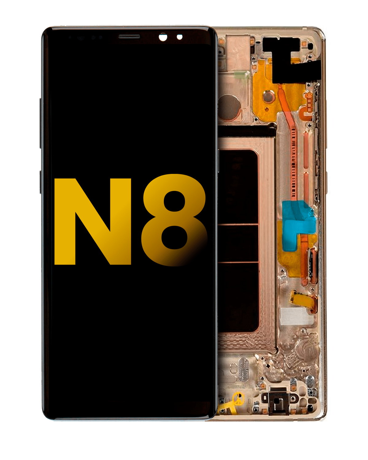 Samsung Galaxy Note 8 Orijinal (Akçaağaç Altını) İçin Çerçeveli ekran Orijinal Ekranı