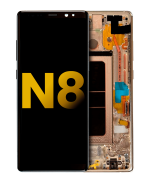 Samsung Galaxy Note 8 Orijinal (Akçaağaç Altını) İçin Çerçeveli ekran Orijinal Ekranı