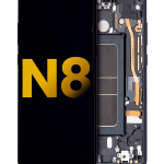 Samsung Galaxy Note 8 Orijinal (Gece ​​Yarısı Siyahı) İçin Çerçeveli ekran Orijinal Ekranı