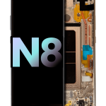 Samsung Galaxy Note 8 (Service Pack) (Akçaağaç Altın) İçin Çerçeveli ekran Orijinal Ekranı Uyumlu
