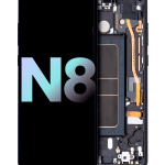 Samsung Galaxy Note 8 (Service Pack) (Gece ​​Yarısı Siyahı) İçin Çerçeveli ekran Orijinal Ekranı
