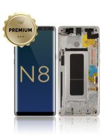 Samsung Galaxy Note 8 (Service Pack) (Orkide Grisi) İle Uyumlu Çerçeveli ekran Orijinal Ekranı - Görsel 2