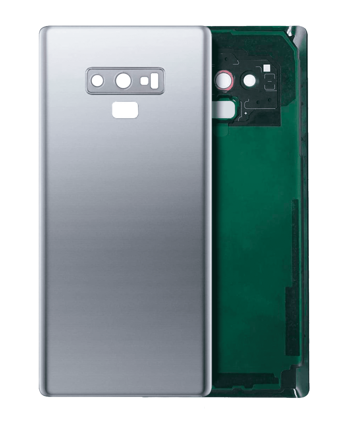 Samsung Galaxy Note 9 Arka Kapak Camı Kamera Lensli (Bulut Gümüşü)