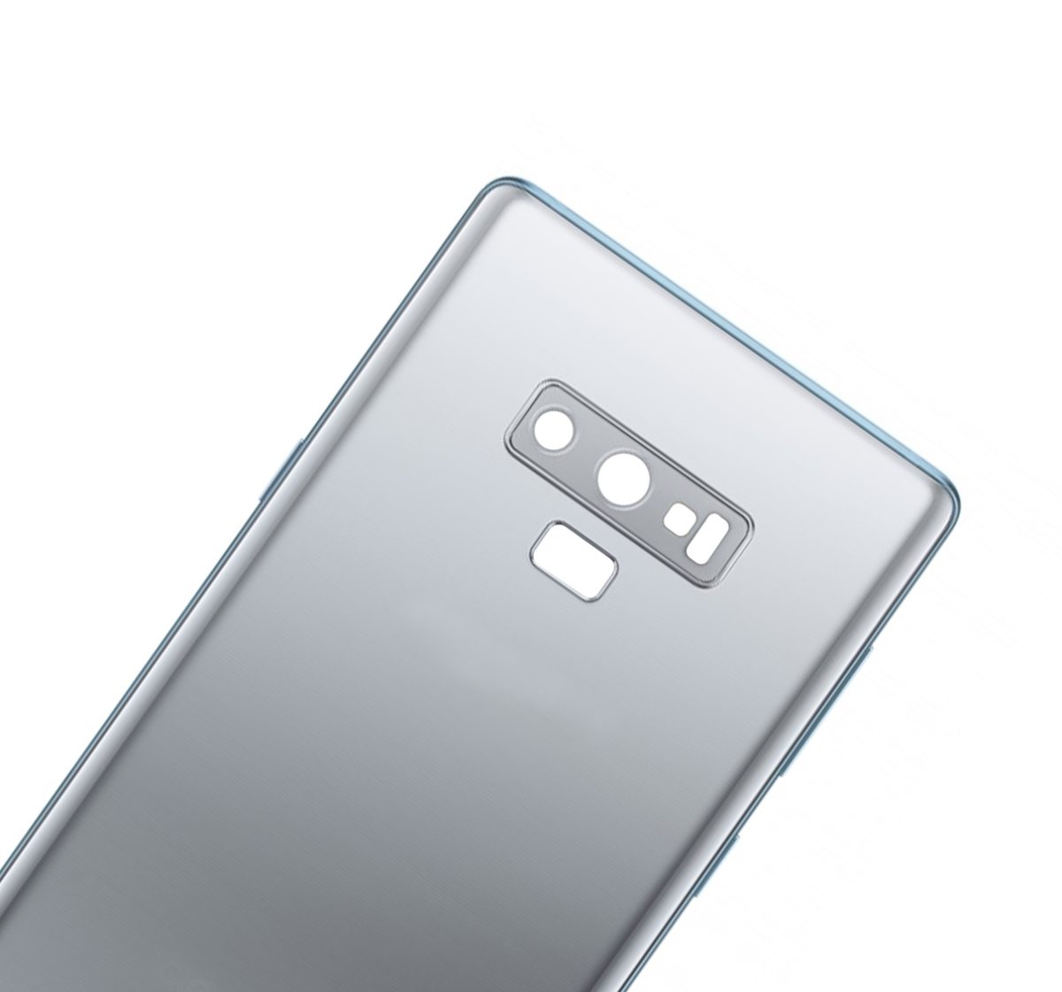 Samsung Galaxy Note 9 Arka Kapak Camı Kamera Lensli (Bulut Gümüşü) - Görsel 4