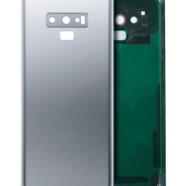 Samsung Galaxy Note 9 Arka Kapak Camı Kamera Lensli (Bulut Gümüşü)